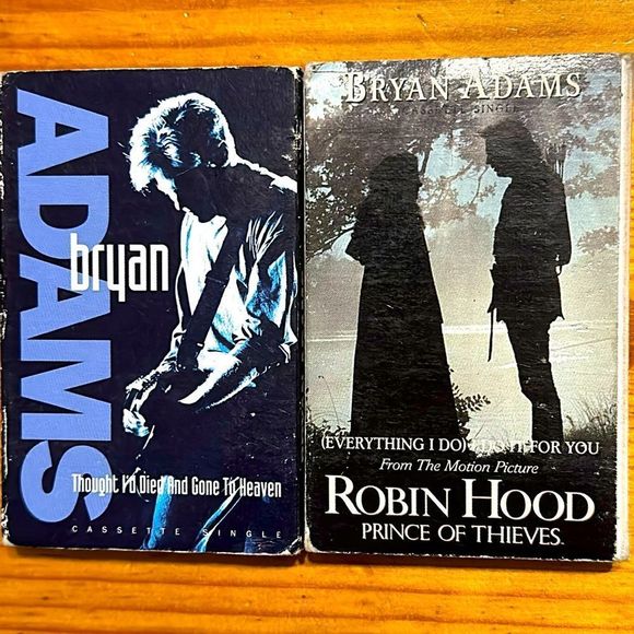 Cassette Tapes - Bryan Adams Singles: Everything I Do, Thought I’d Died.. - Picture 1 of 3